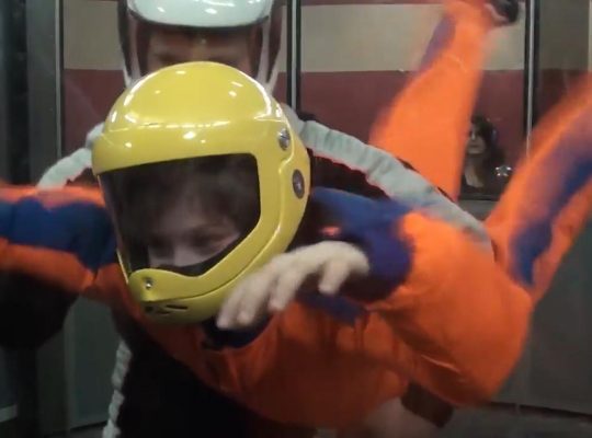 полет в аэротрубе